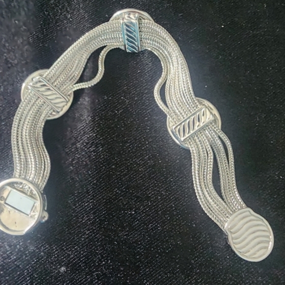 Silver Tone Ship Wreck Natical Coin Replica Bracelet Wedding Beach Jewelry - Picture 7 of 7